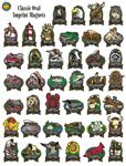 OVL Oval Style Name Drop Magnets